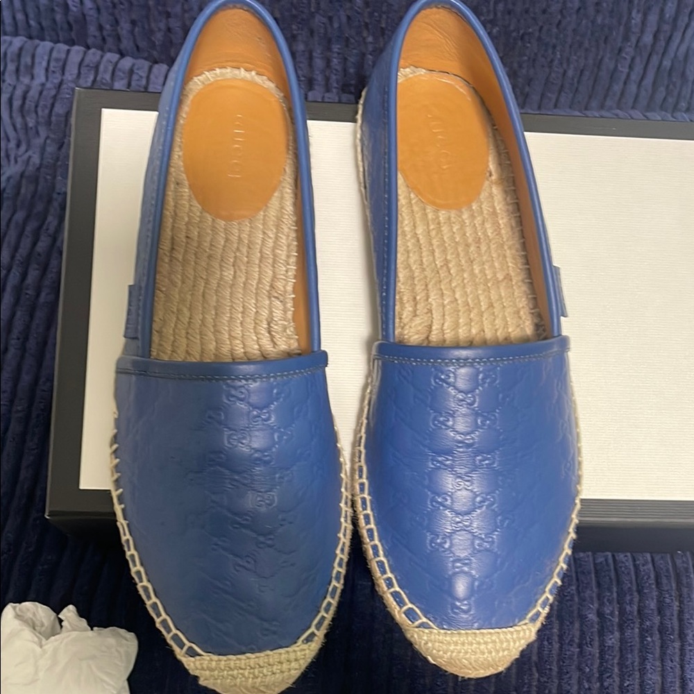 Gucci Blue Espadrille Shoes for Women - Picture 6 of 9